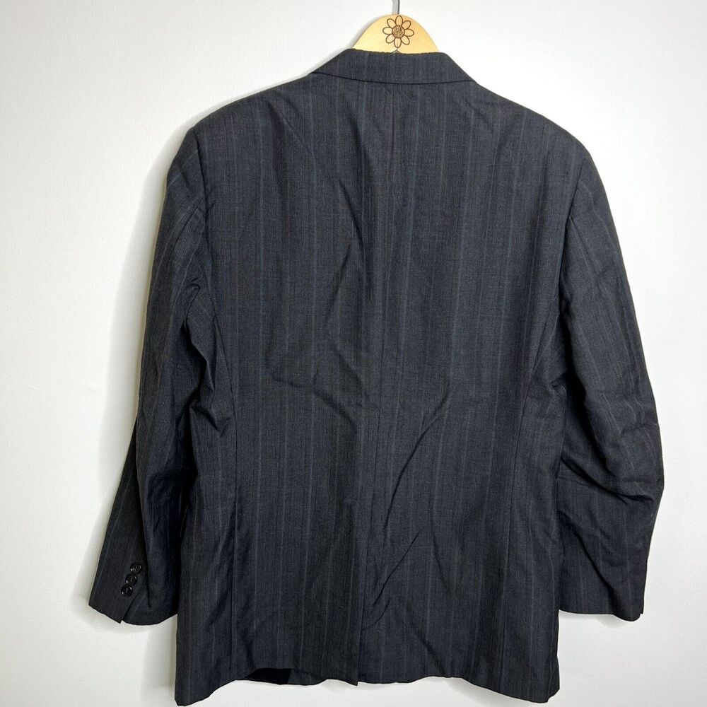 Wool Towncraft Striped Blazer Jacket - image 2